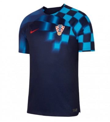 Maillot de foot Croatie Extérieur Monde 2022 Manches Courte